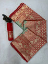 Elegant Banarasi Silk Saree with Zari Woven Florals