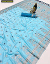 Elegant Banarasi Soft Silk Saree - Meenakari Zari Weave for Festive Wear