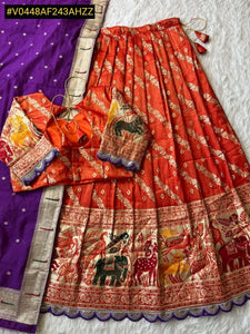 Elegant Bandhej Leheriya Lehenga - Stitched Comfort for Festive Occasions