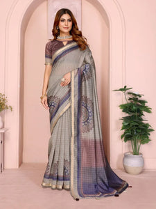 Elegant Black Chanderi Saree - Traditional Festive Wear for Women