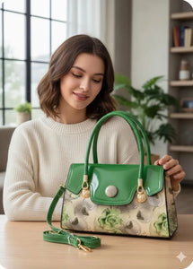 Elegant Broad Belt Slingbag - Luxe PU Handbag for Women