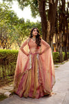 Elegant Carika Silk Lehenga Choli - Regal Embroidery for Wedding & Festive Wear
