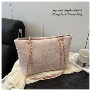 Elegant Chain Handle Sling Bag - Classy Style for Women