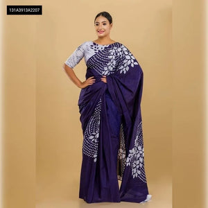 Buy Elegant Chanderi Cotton Digital Print Saree for Women | Traditional Ethnic Wear Online