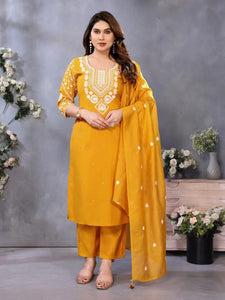 Elegant Chanderi Cotton Kurti Set - Modern Festive Wear for Women