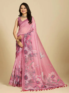 Elegant Chanderi Cotton Silk Saree - Festive Wear for Women