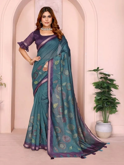 Elegant Chanderi Saree with Tassels - Festive Wear for Women