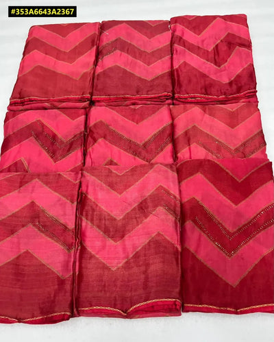 Elegant Chiffon Georgette Saree - Stunning Stone Drop Work for Festive Wear