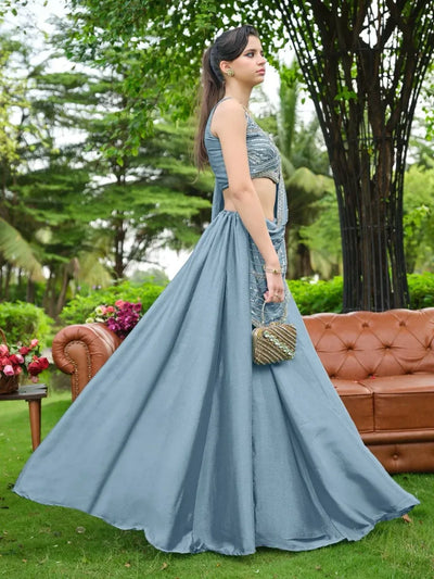 Elegant Chinnon Lehenga Choli - Festive Wear with Dupatta