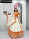 Elegant Chinon Lehenga Choli - Heavy Embroidery for Festive & Wedding Wear