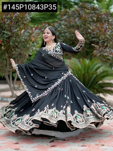 Elegant Chinon Lehenga Set - Heavy Embroidery for Festive & Wedding Wear