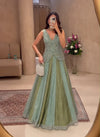 Elegant Chinon Silk Lehenga with 4-Meter Flare for Women