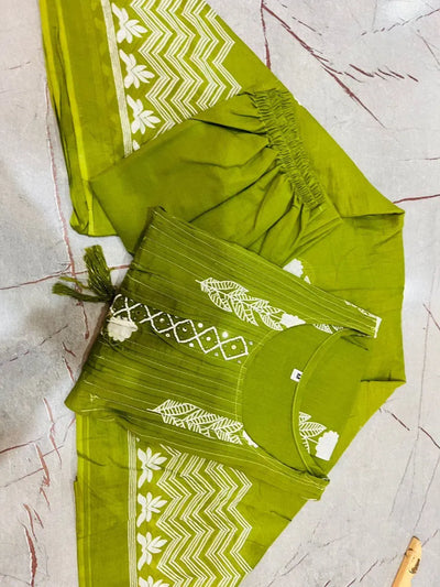 Elegant Cotton Anarkali Kurta Set - Handwork Malmal Dupatta for Women