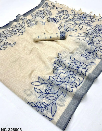 Elegant Cotton Jamdani Saree - Soft Festive Wear for Women