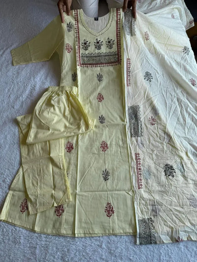 Elegant Cotton Kurta Set - Hand Block Print Festive Wear