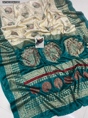 Elegant Crepe Silk Saree - Soft Smooth Jari & Foil Pallu for Women