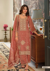 Elegant Crush Tissue Silk Salwar Suit with Heavy Embroidery for Festive Wear