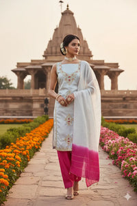 Elegant Designer Dress Material Suit - Exquisite Embroidery for Festive & Special Occasions
