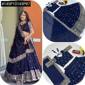 Elegant Designer Fox Georgette Lehenga - Heavy Embroidery for Festive & Wedding Wear