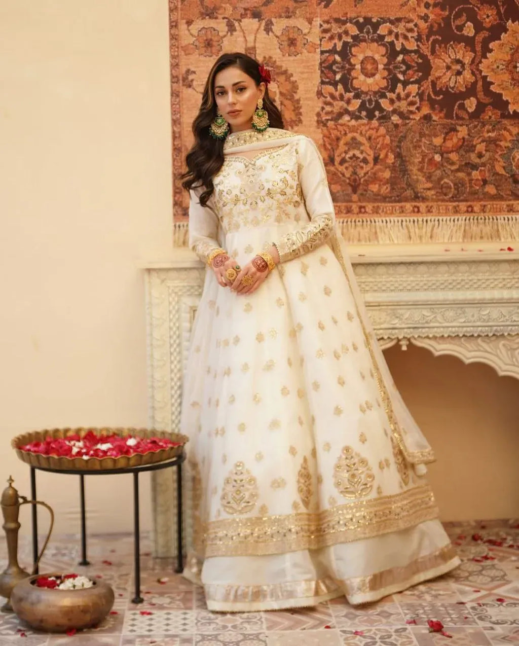Gown Lehenga Set