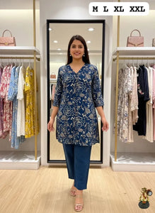 Elegant Designer Indo-Western Draped Set - Handwork & Print Festive Wear for Women