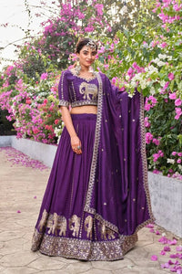 Elegant Designer Lehenga Choli - Heavy Sequence Embroidery for Festive Wear