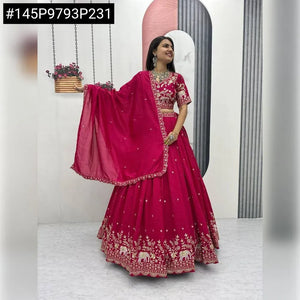 Elegant Designer Lehenga - Heavy Embroidery for Festive & Wedding Wear