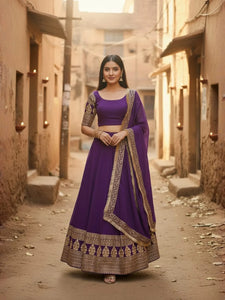 Elegant Designer Lehenga - Heavy Zari Work for Wedding & Festive Wear