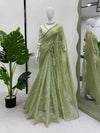 Elegant Designer Net Saree with Stitched Benglori Silk Blouse for Women
