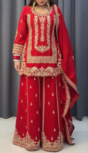 Elegant Designer Palazzo Set - Heavy Embroidery for Festive Wear | M-XXL