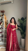 Elegant Designer Palazzo Suit - Thread-Sequence Work for Festive Wear | Sizes S-4XL