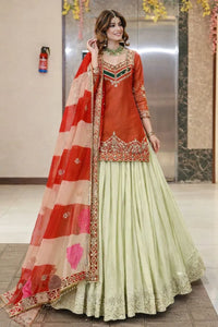 Elegant Designer Party Wear Lehenga Set - Fully Stitched for Women