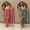 Elegant Designer Peplum Dress Set - Mirror Work Festive Wear for Women