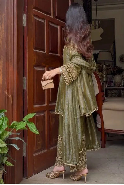 Elegant Designer Plazzo Kurti Set - Heavy Embroidery for Festive Celebrations