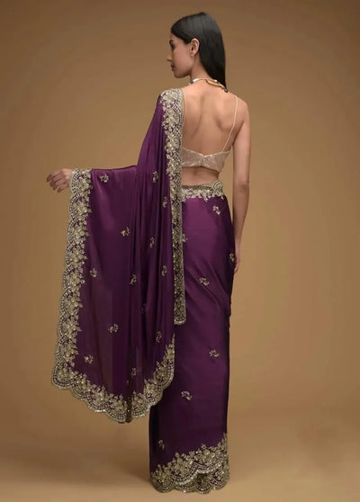 Elegant Designer Rangoli Silk Saree - Heavy Embroidery & Cut Work for Women