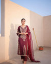 Elegant Designer Satin Silk Palazzo Set - Embroidery Festive Wear for Women