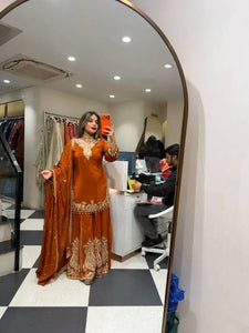 Elegant Designer Sharara Set - Sequin Work for Festive Women