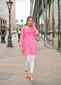 Elegant Designer Short Top - Heavy Work Viscose Rayon for Women