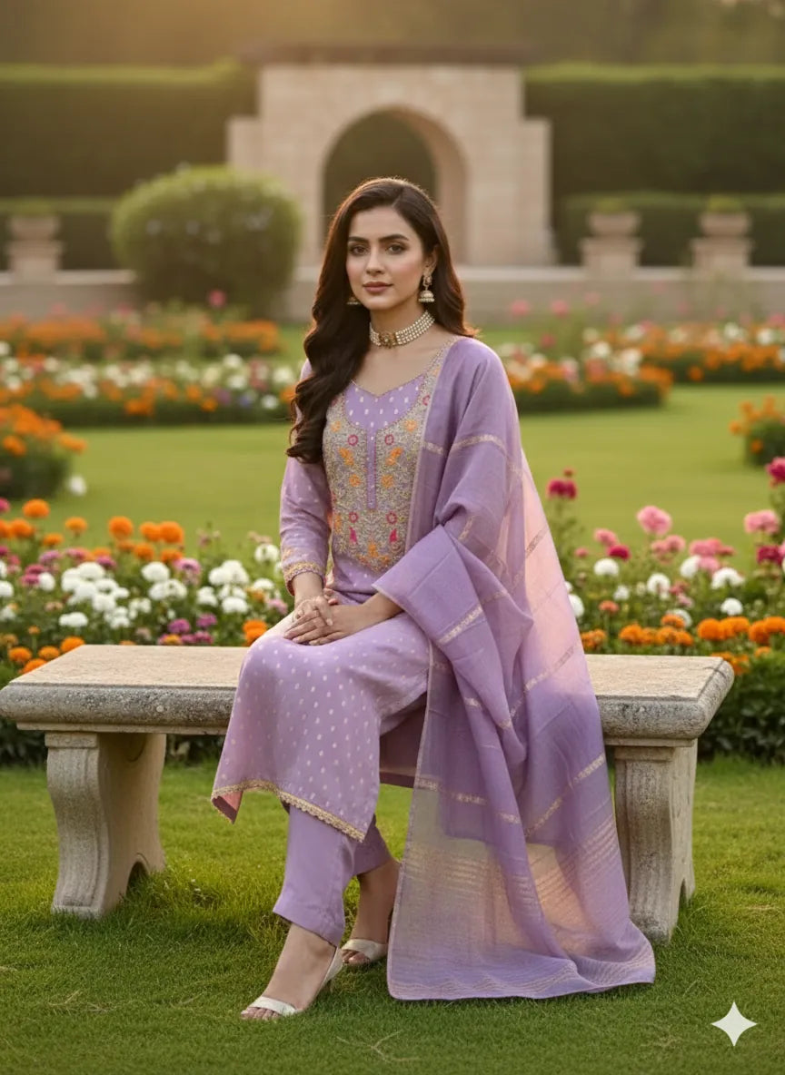 Unstitched Suit Set
