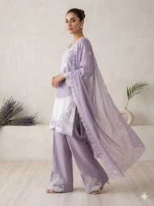 Elegant Designer Suit Set - Sequence Embroidered for Wedding Season