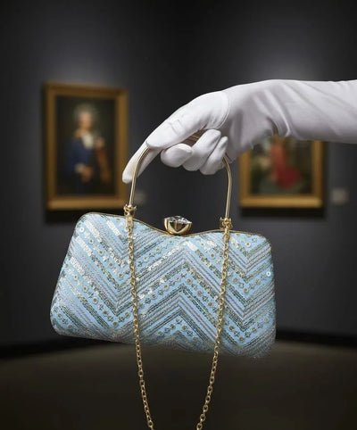 Elegant Designer Wedding Clutch - Versatile Sling Bag for Brides & Parties