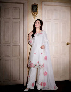 Elegant Devsena Silk Farshi Salwar Suit with Heavy Embroidery for Festive Wear