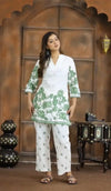 Elegant Digital Print Chinon Kurti Pant Set - Festive Wear