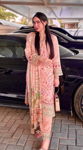 Elegant Digital Print Chinon Silk Kurti Set - 3-Piece for Women | Festive Wear