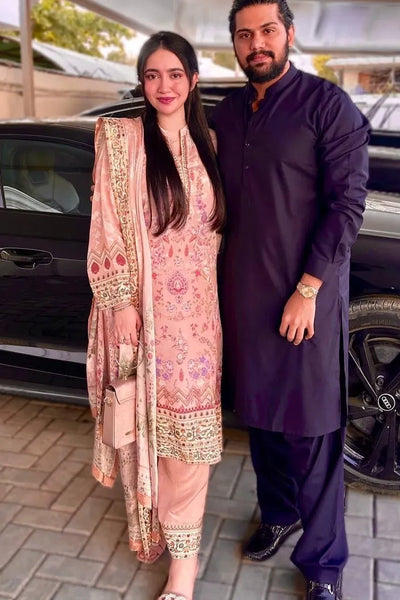 Elegant Digital Print Chinon Silk Kurti Set - 3-Piece for Women | Festive Wear