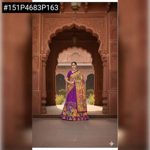 Elegant Dola Silk Lehenga - Digital Print Design for Festive & Party Wear