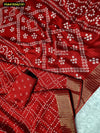 Elegant Dola Silk Saree - Pen Kalamkari & Zari Weaving for Festive Wear