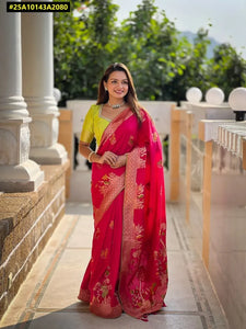 Elegant Dolla Silk Saree - Rich Meenakari Weaving for Women