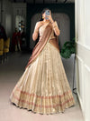 Elegant Dupion Silk Lehenga Choli Set with Traditional Zari Weaving for Women