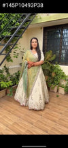 Elegant Embroidered Chinon Lehenga - Fully Stitched Festive Wear